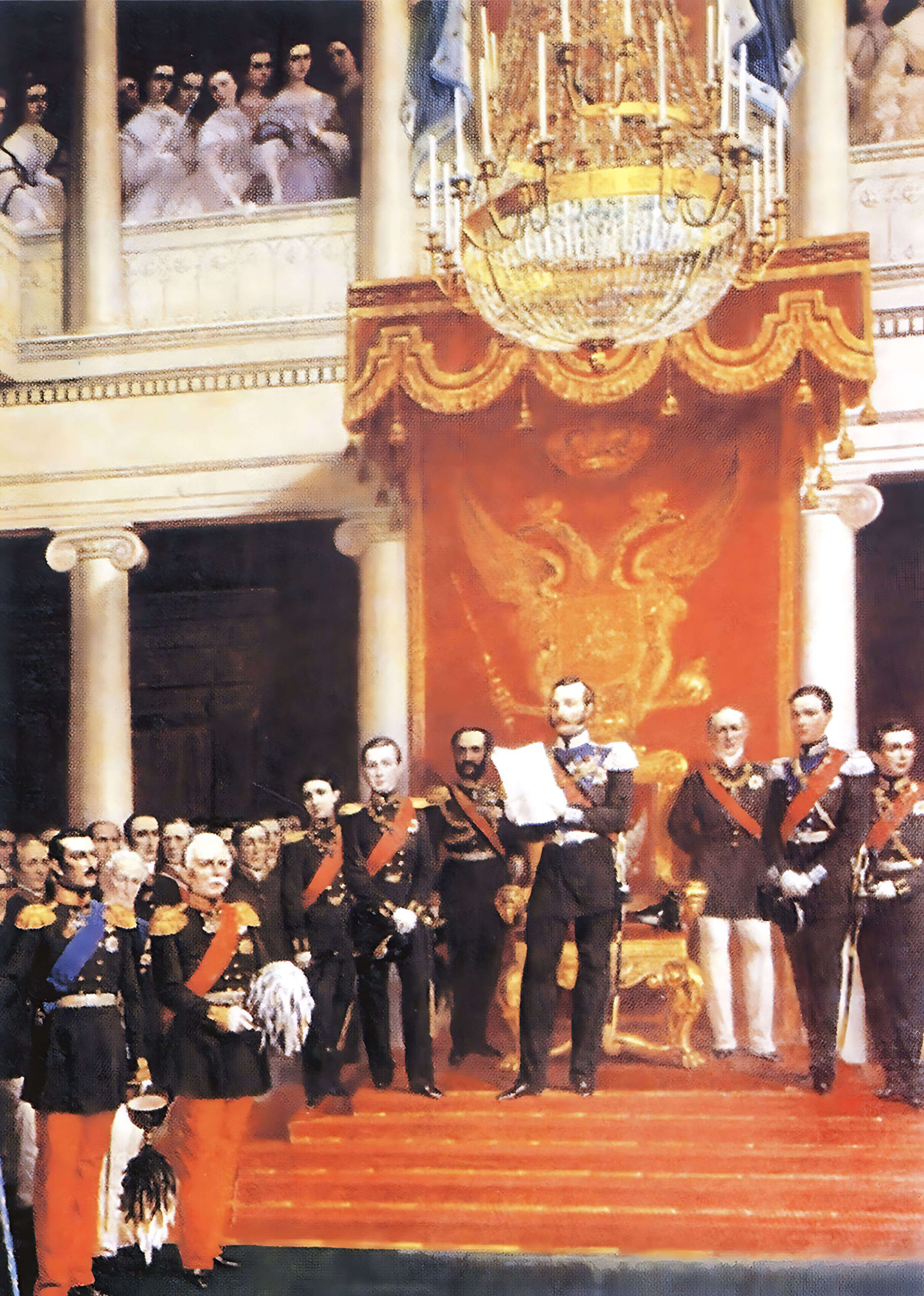 Р.Экман «Александр II официально провозглашает открытие сессии Сейма Финляндии в 1863 году»