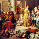 Царь Петр Алексеевич во время стрелецкого бунта в Московском Кремле 15 мая 1682 года