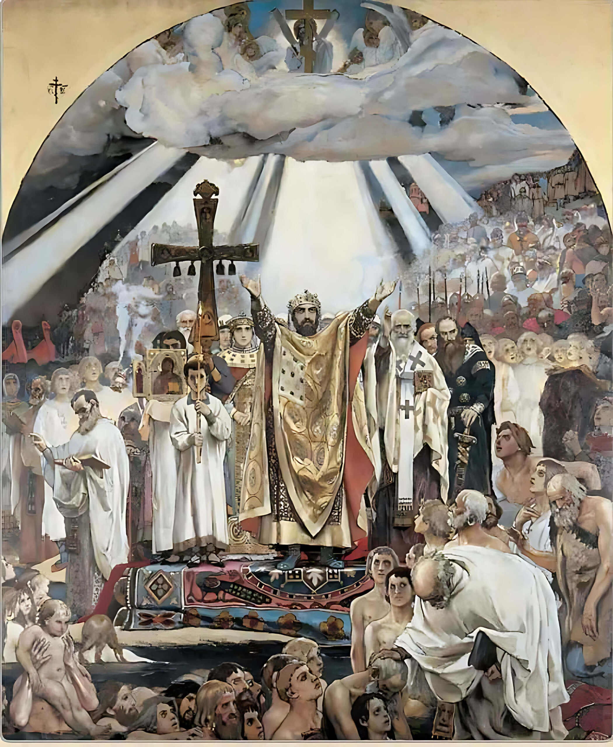 Крещение Руси. В. М. Васнецов. 1885-1896 гг.