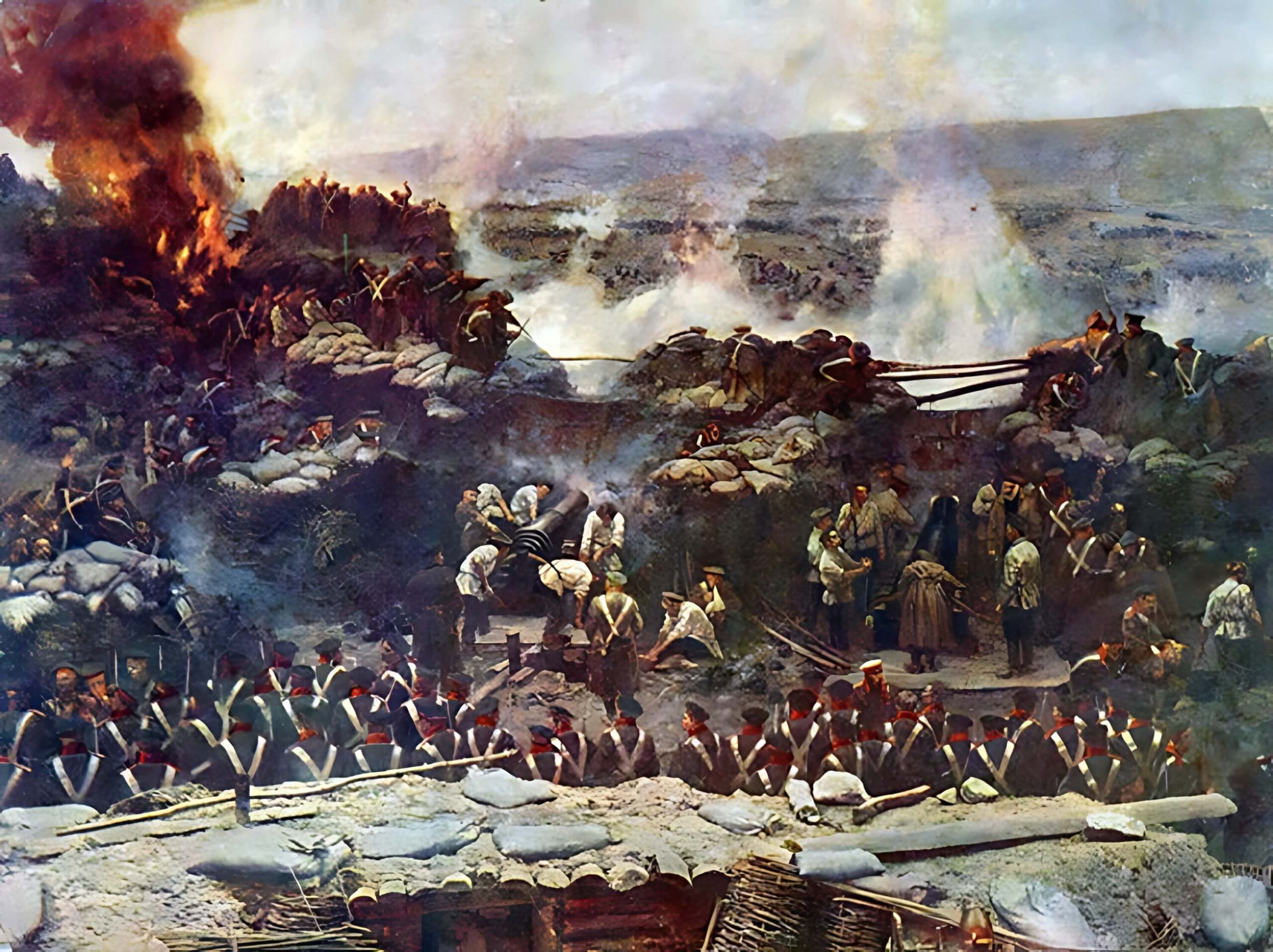 Франц Рубо – «Деталь панорамы Оборона Севастополя», 1904