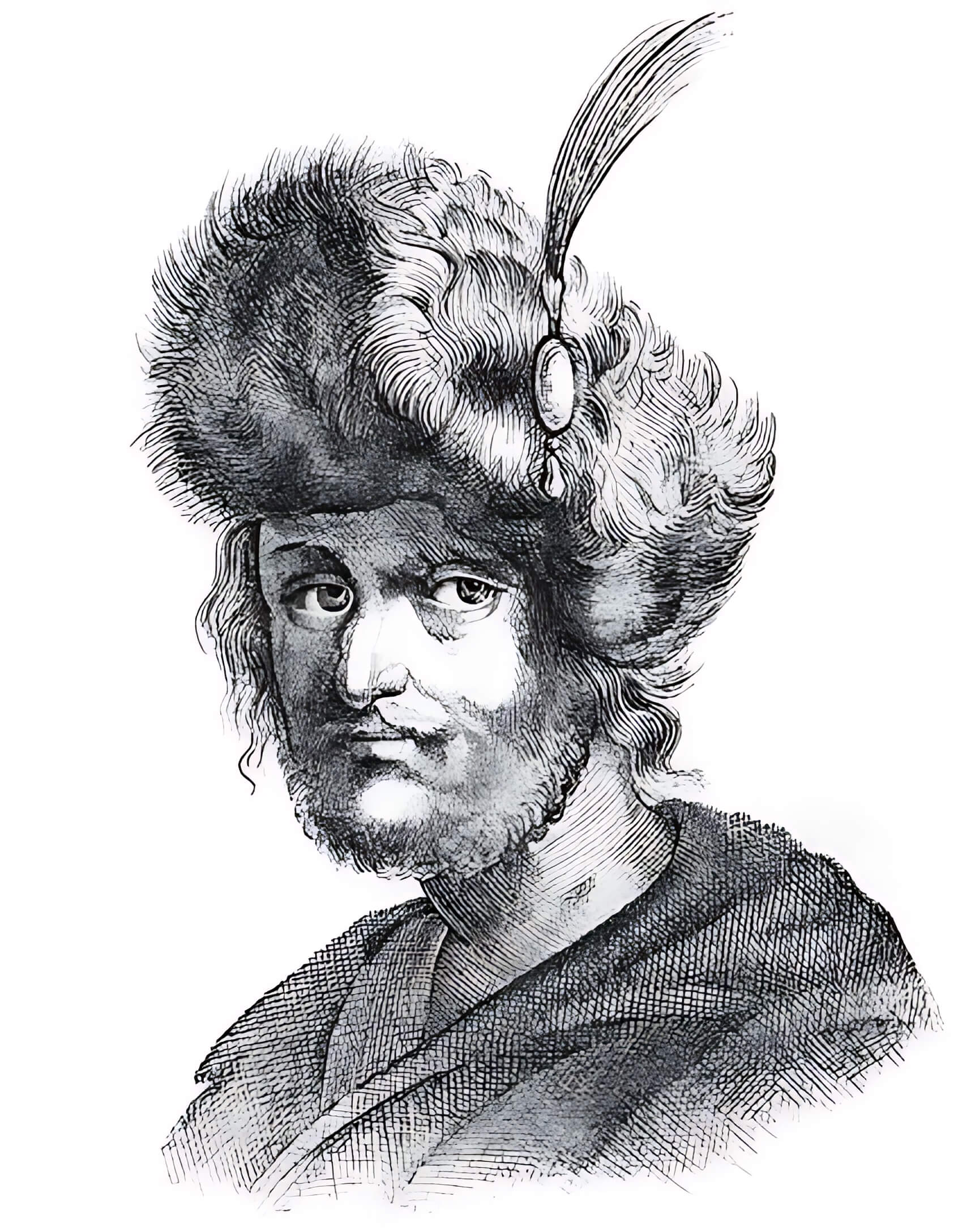 Лжедмитрий II. Рисунок неизвестного автора XVII века
