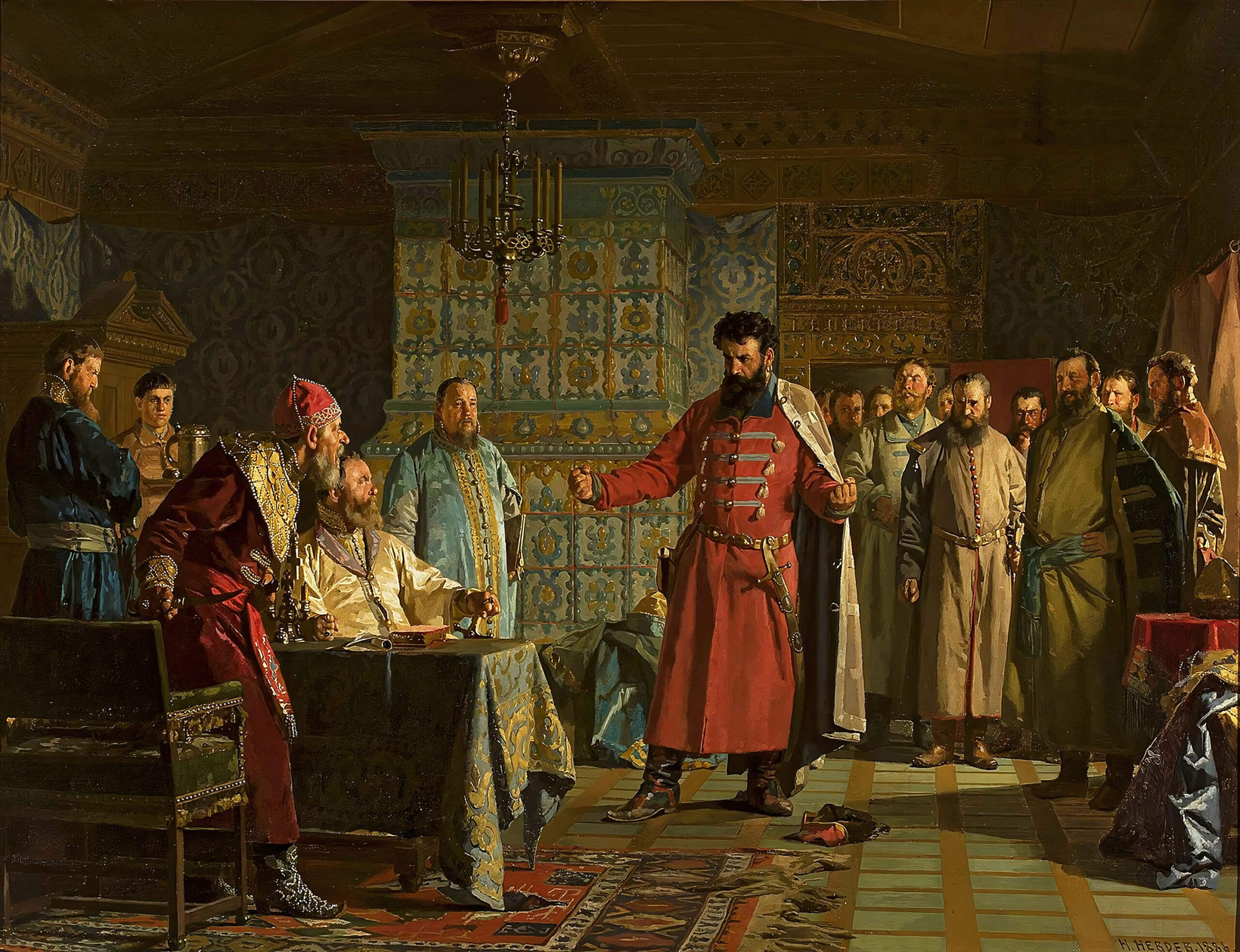 Неврев Н.В. "Захарий Ляпунов и Василий Шуйский"