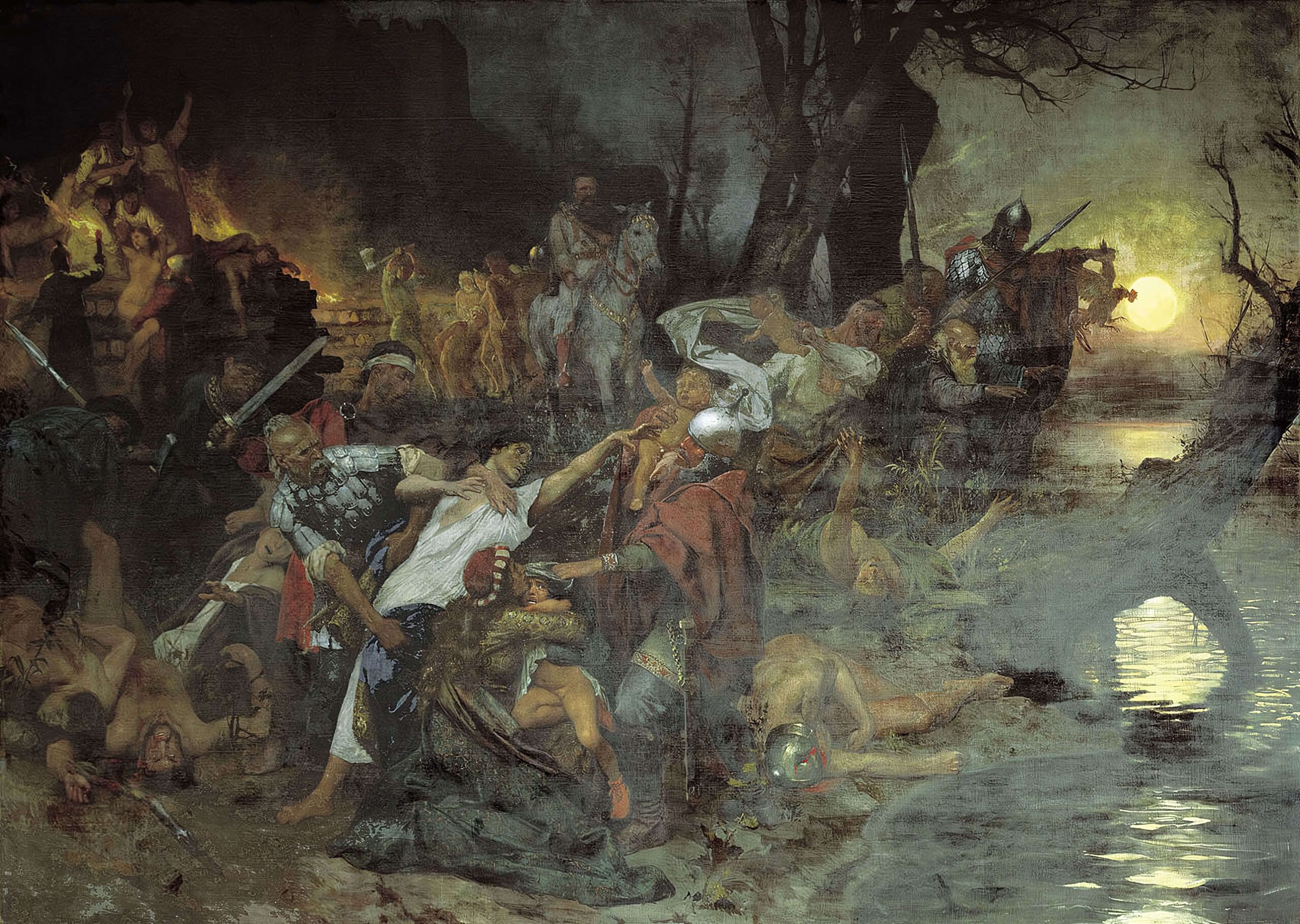 «Тризна войска Святослава после битвы под Доростолом.» Г.Семирадский