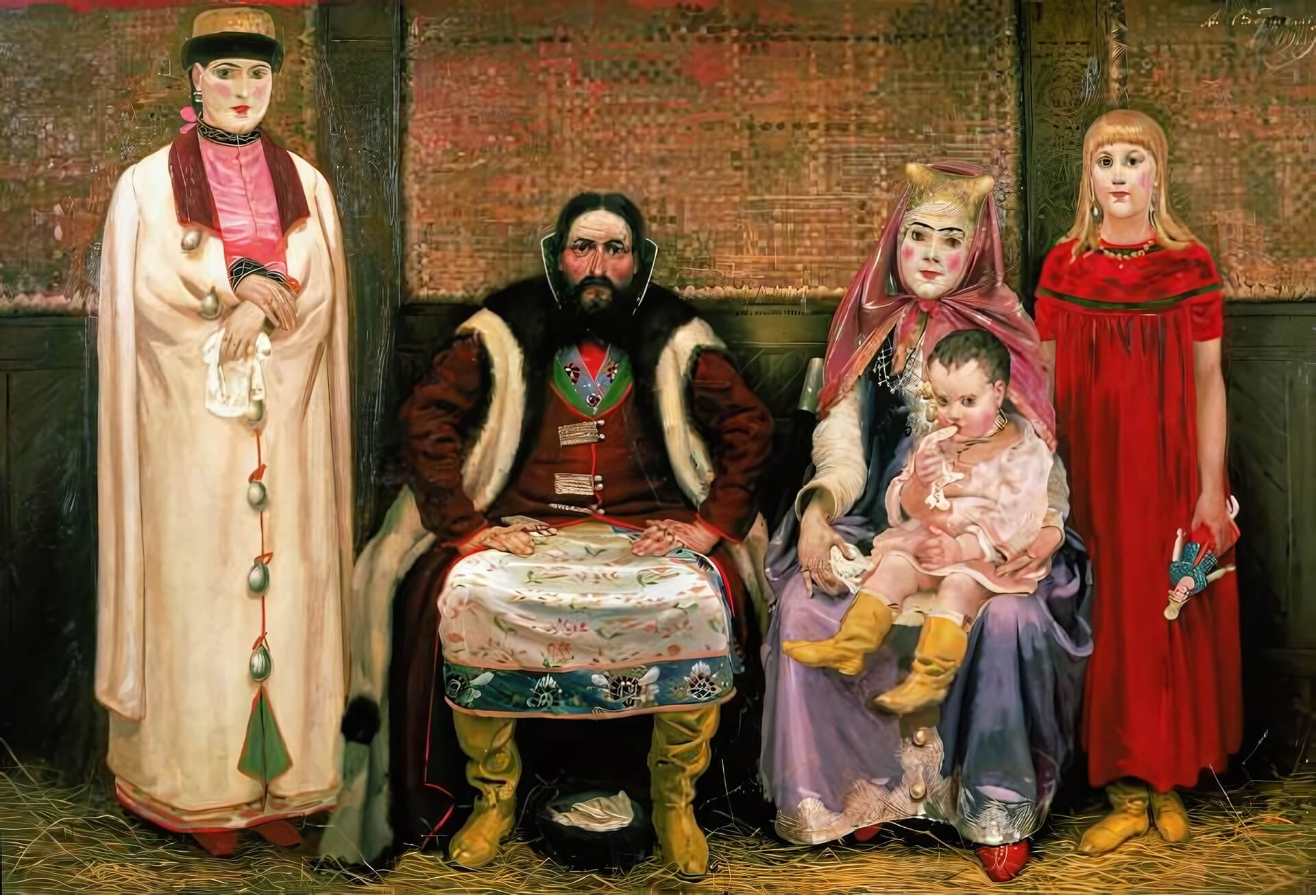 А. Рябушкин "Семья купца в XVII веке"