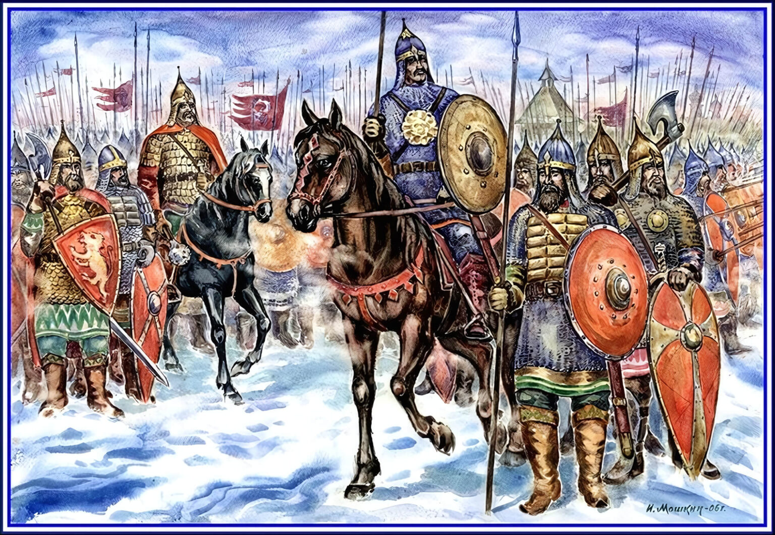 Войско весной 1238 года подошло к