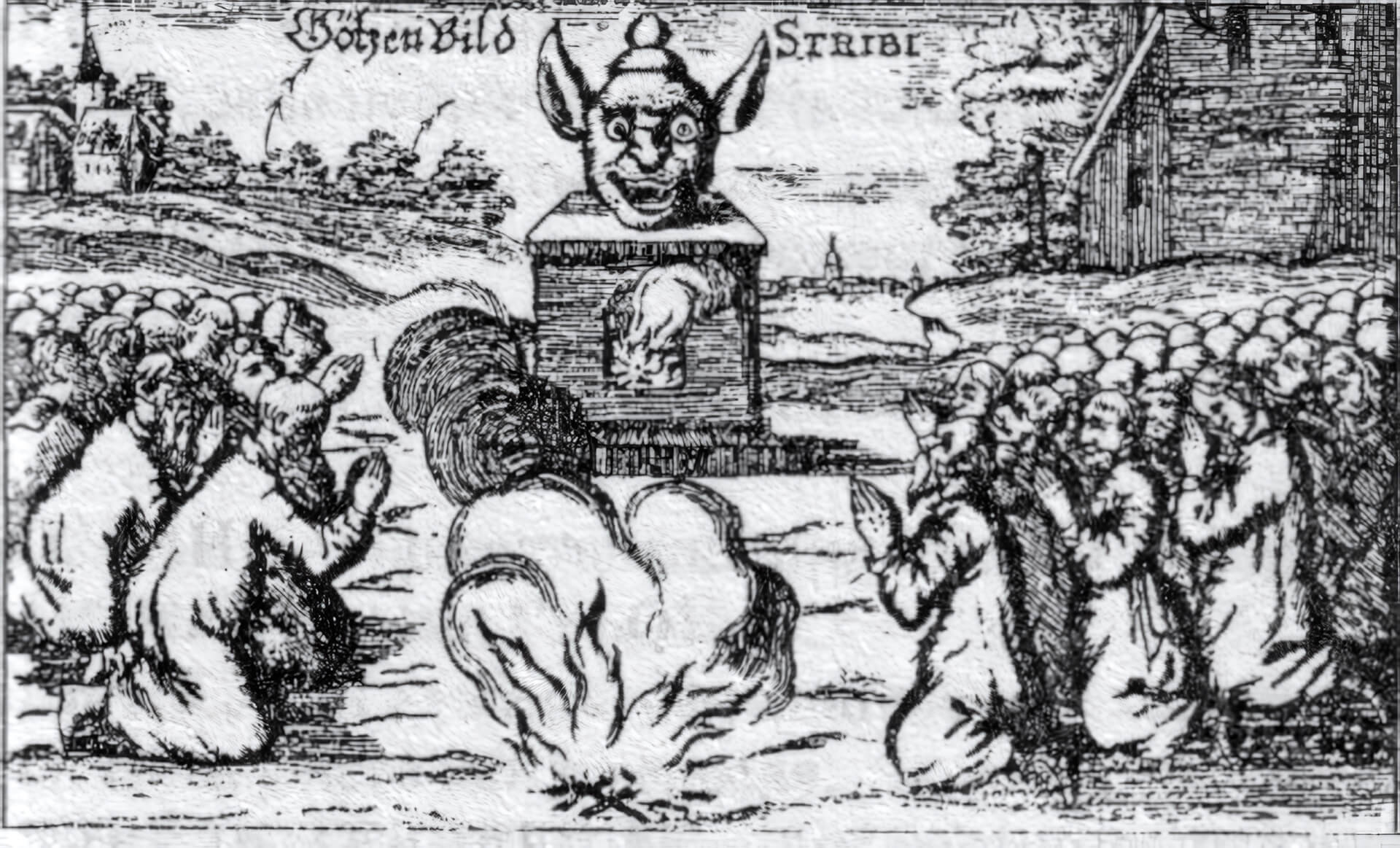 Гравюра из книги Г. А. Шлейссинга «Древняя и новая религия московитов», 1698