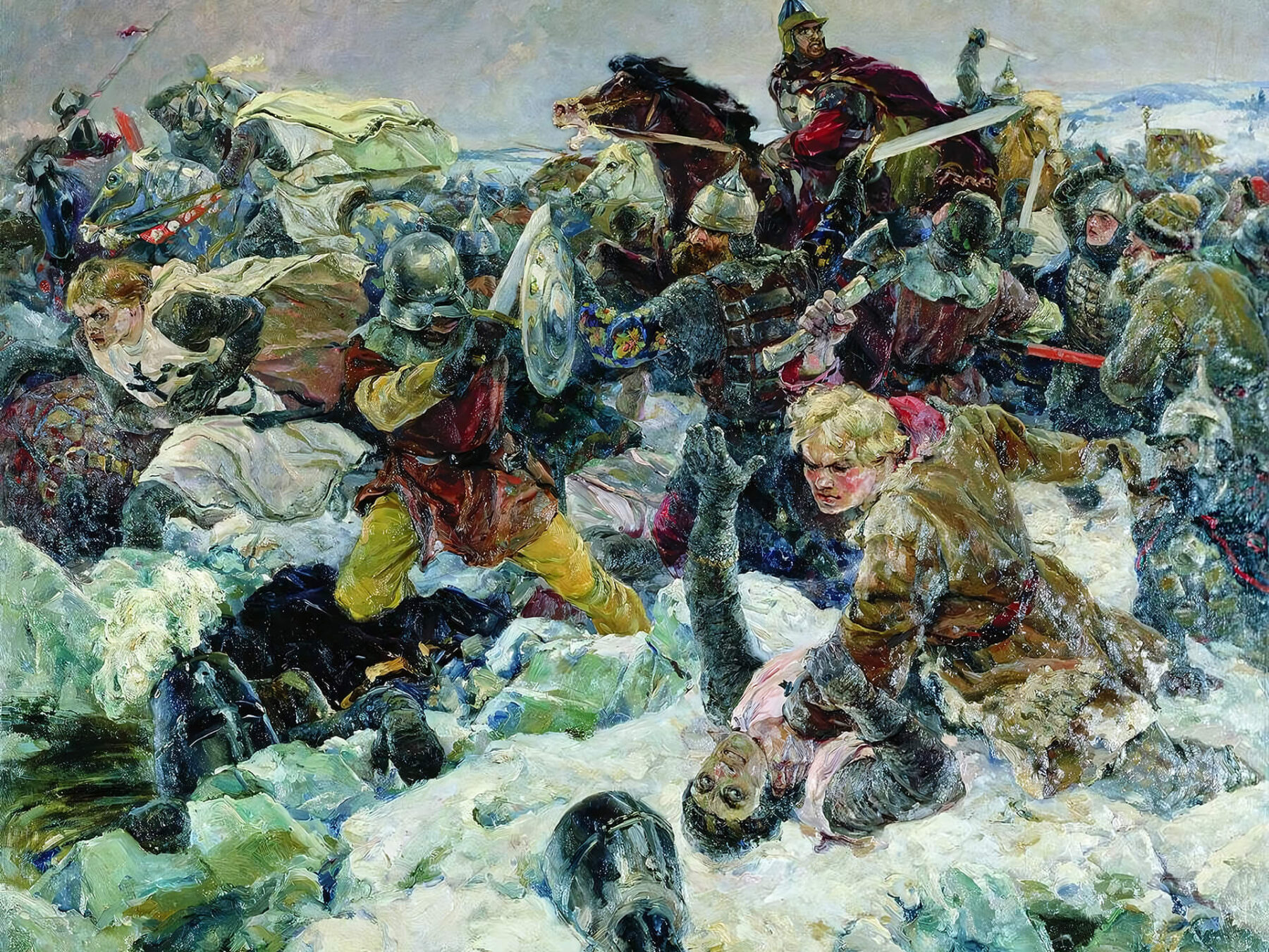 «Ледовое побоище» В. А. Серов
