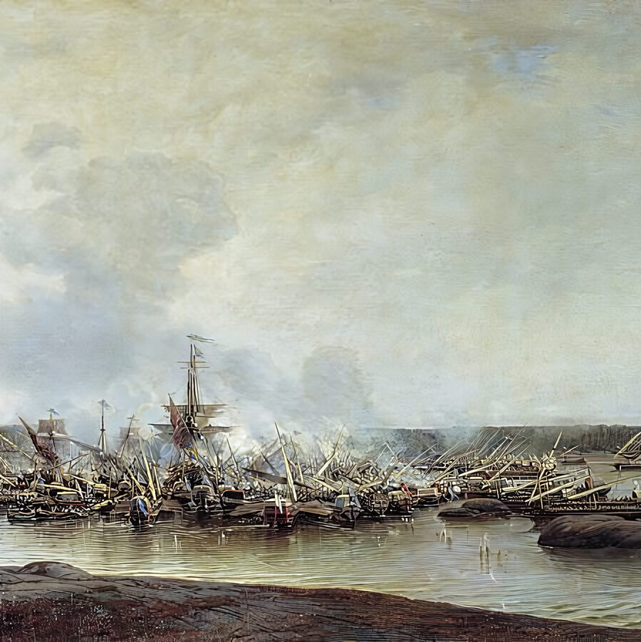 "Сражение при Гангуте 27 июля 1714 года" А. Боголюбов